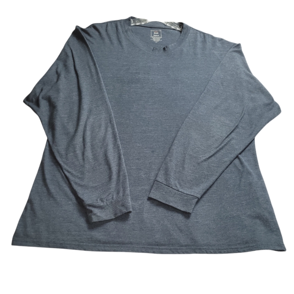 B & E Sport Mens Long Sleeve Blue Size  2XL Mens Shirt